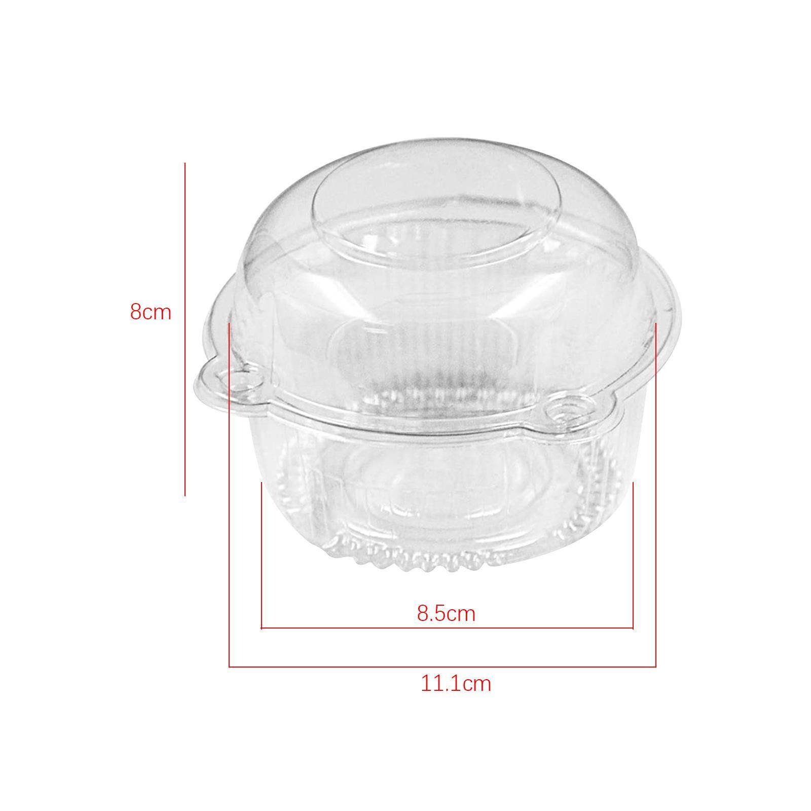 50 Pieces Muffin Dome Holder Box Cupcake Carrier Holder Box for Wedding Cake S