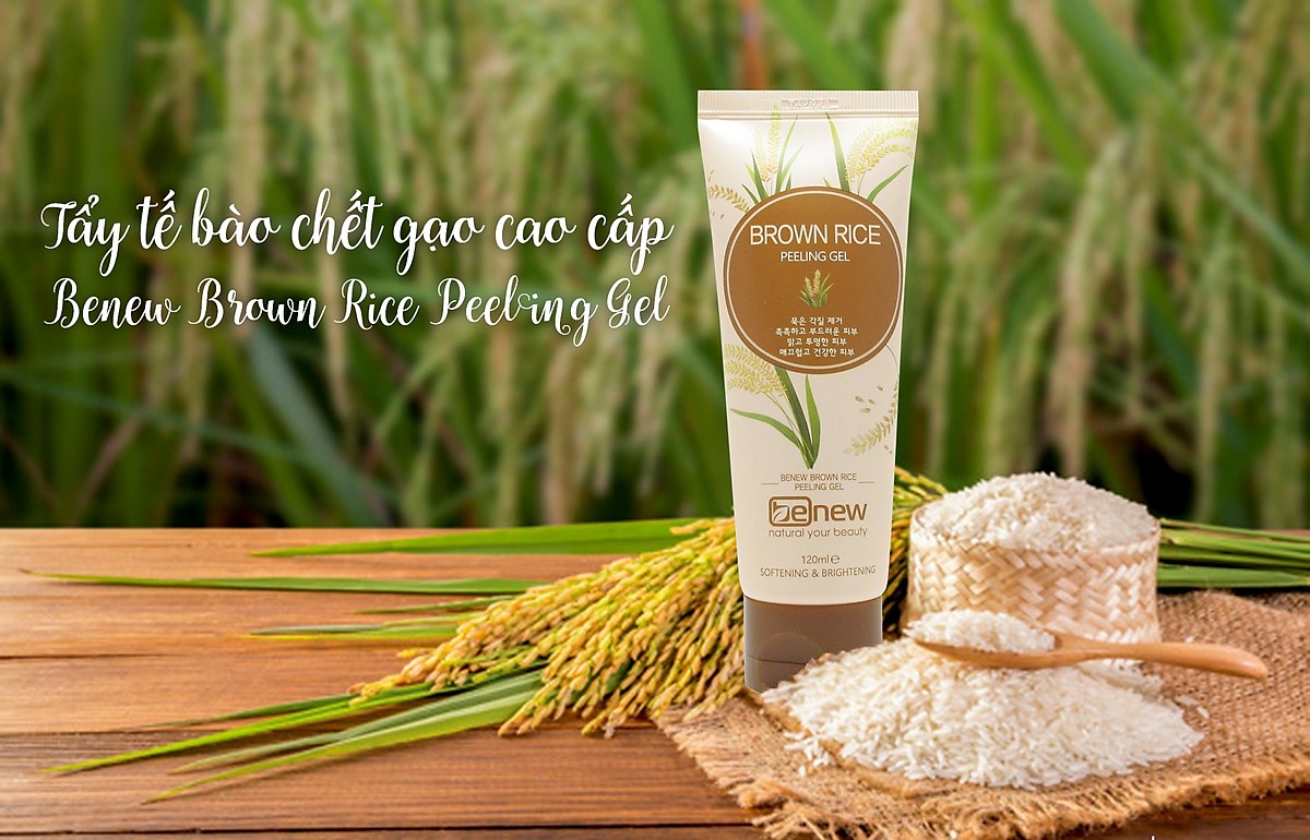 Tẩy tế bào chết làm sạch sâu và ngừa nám chiết xuất từ Gạo cao cấp  BENEW Brown Rice Peeling Gel ( 120ml ) - Hàn Quốc Chính Hãng