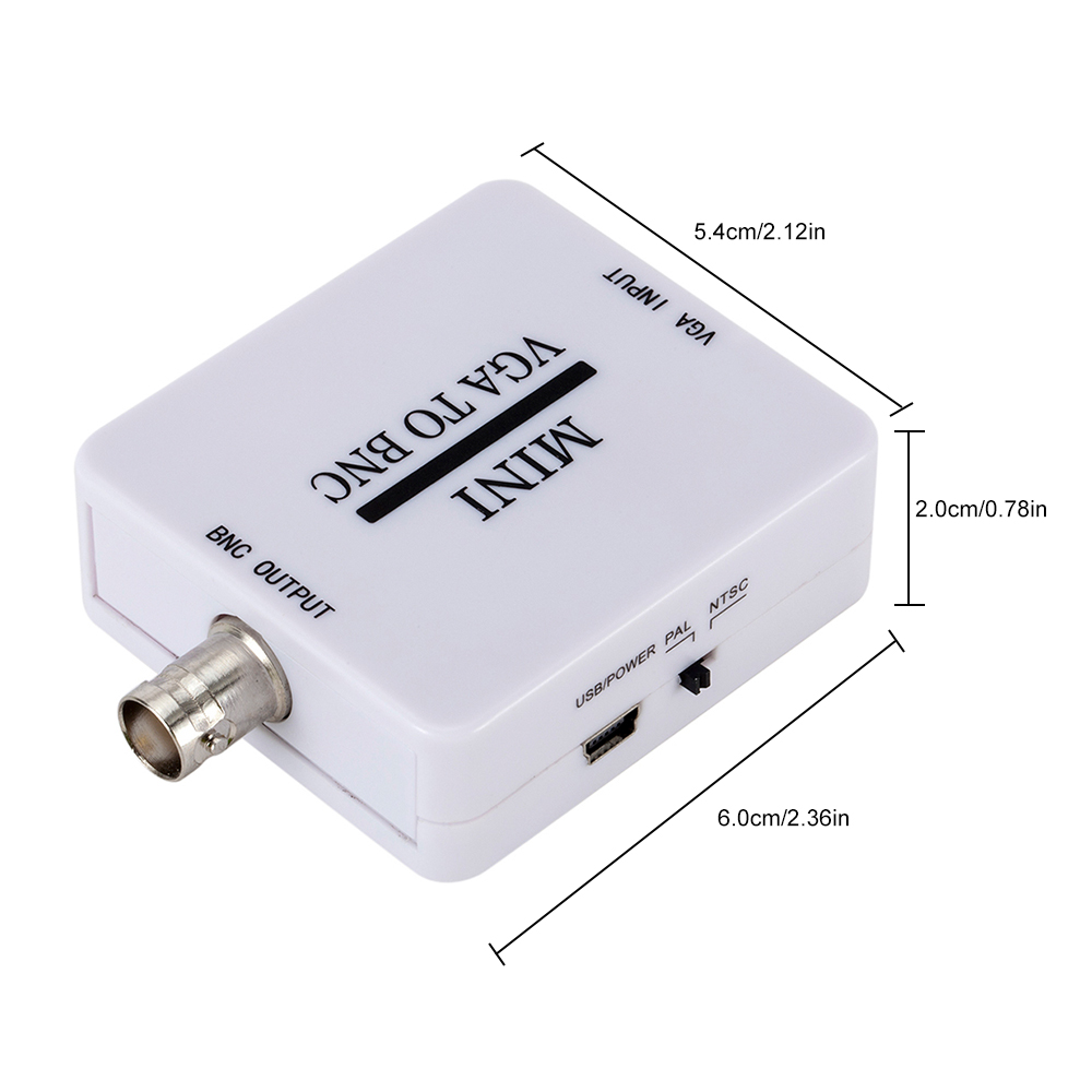 Hộp Chuyển Đổi Video Mini VGA Sang BNC Cho Màn Hình HDTV