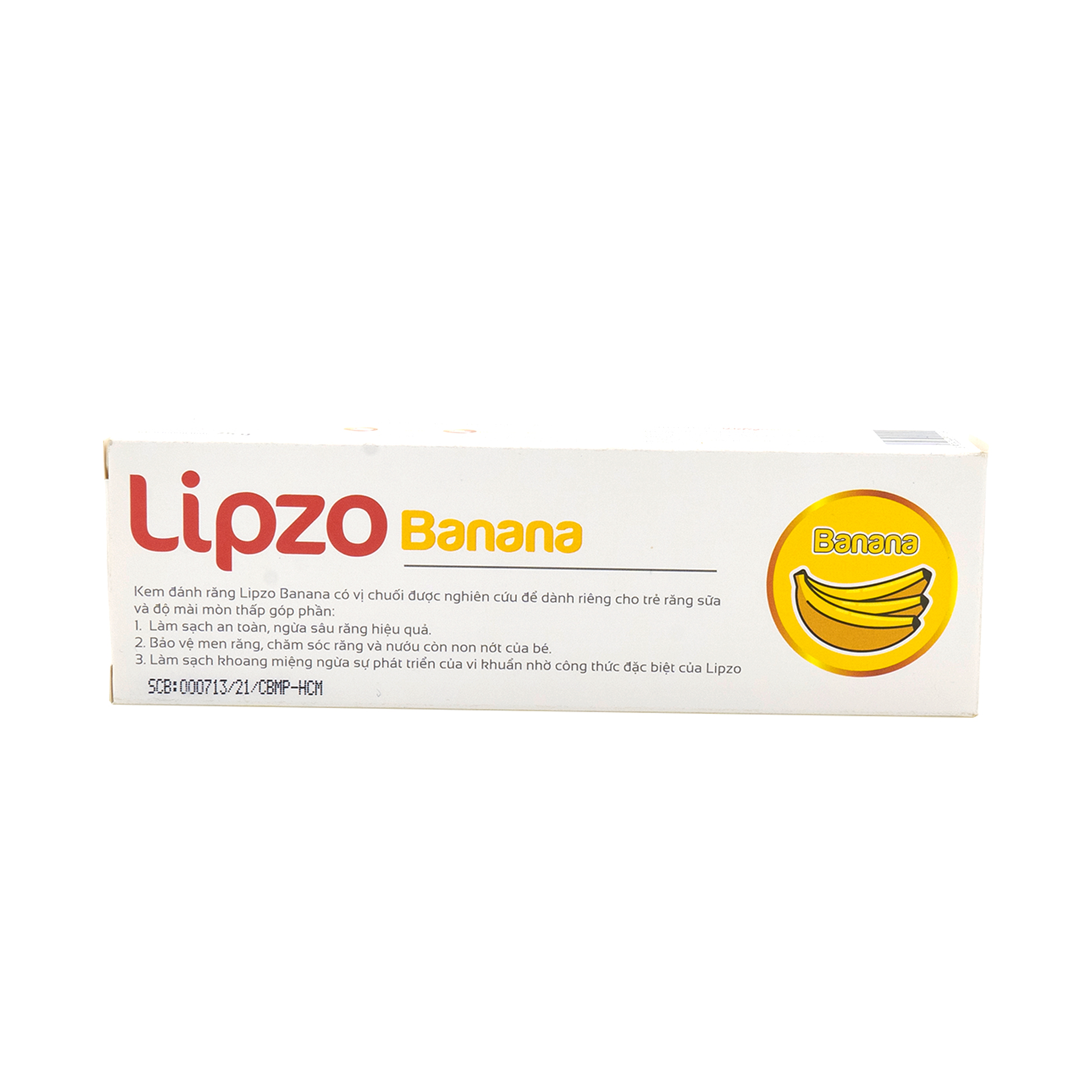 Kem Đánh Răng Trẻ Em LIPZO Vị Chuối Bảo Vệ Răng Sữa 75g Hữu Cơ Ngọt Thơm An Toàn Nuốt Được Dành Cho Trẻ Em Từ 3-10 Tuổi