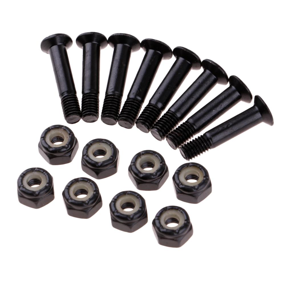8pcs Skateboard Hardware Mounting Bolts Screws Longboard Accessories 25mm