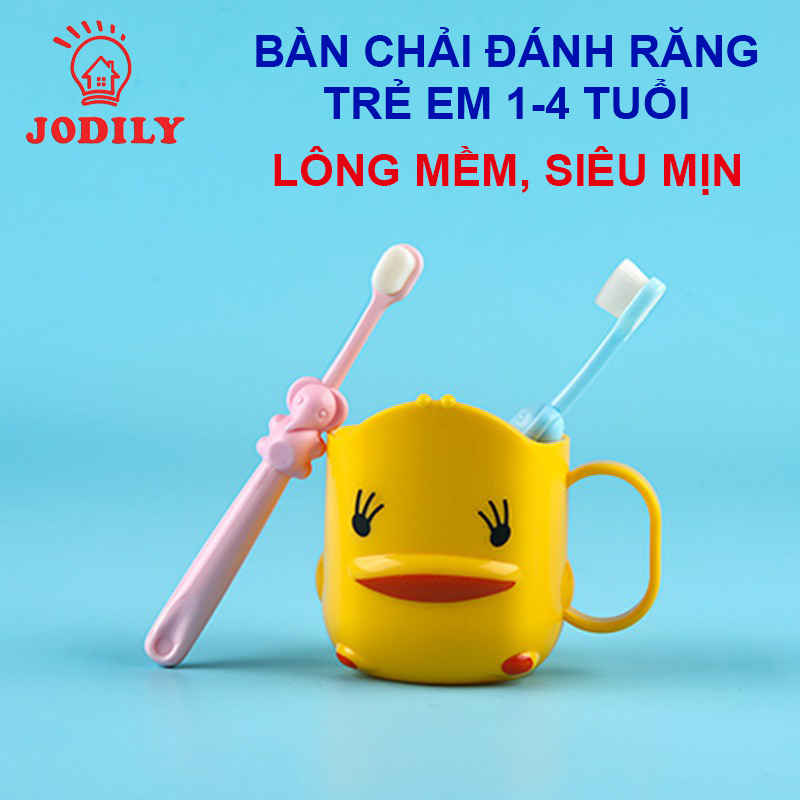 Bàn Chải Đánh Răng Trẻ Em Jodily 1-4 Tuổi Siêu Mền Mại (Dành Cho Bé Tập Đánh Răng)