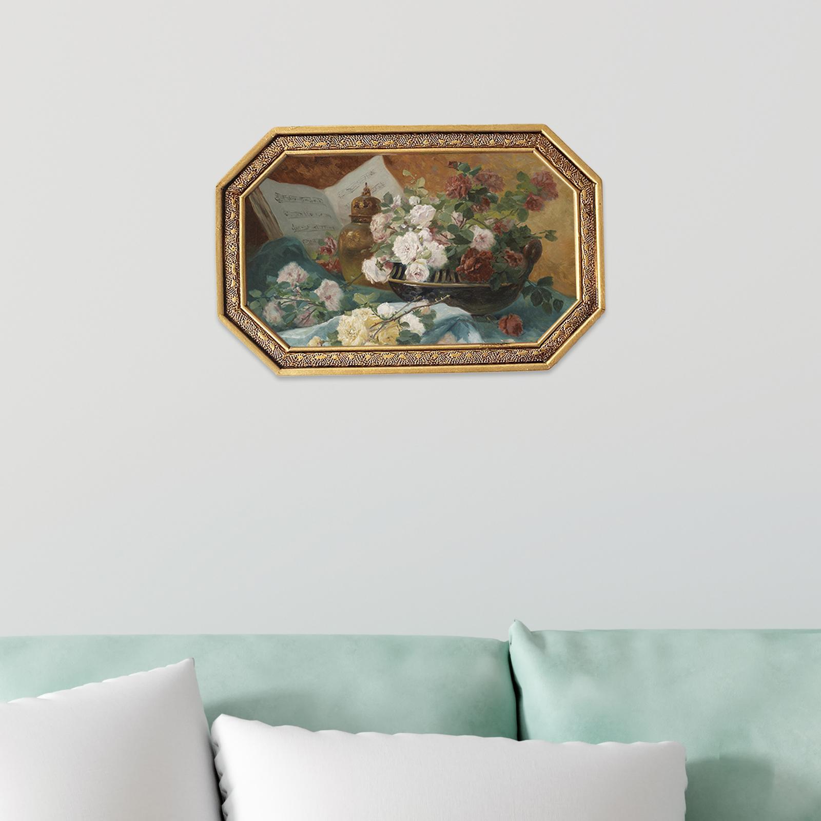 Photo Frame Picture Frame Artwork Resin Antique Style Embossed Frame Photo Display Frame Ornament for Home Hallway Tabletop Decoration Gift
