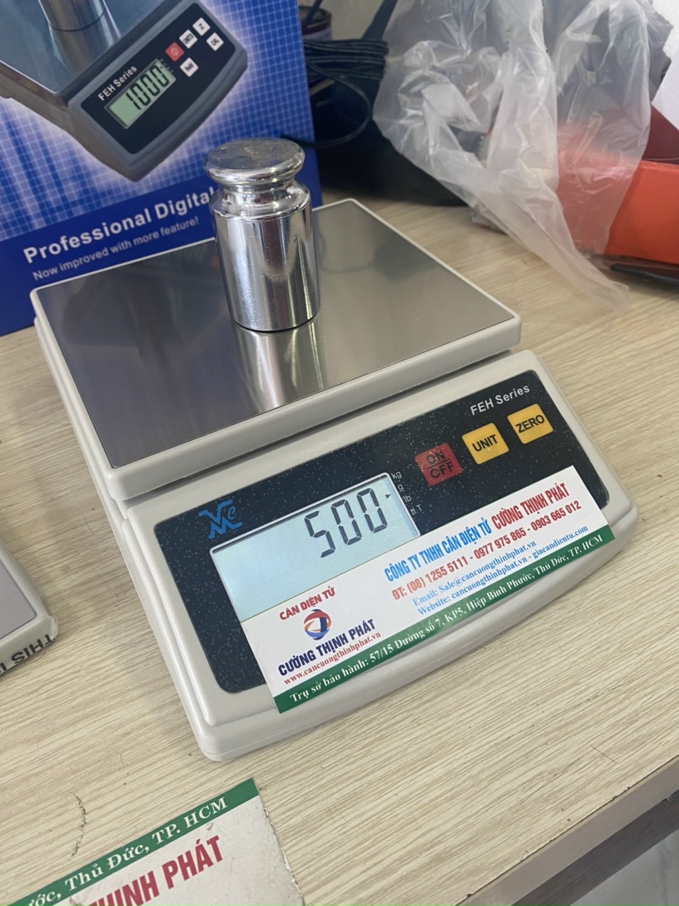 Cân điện tử FEH Mức cân 5kg độ đọc 1g, cân nhà bếp hiện đại