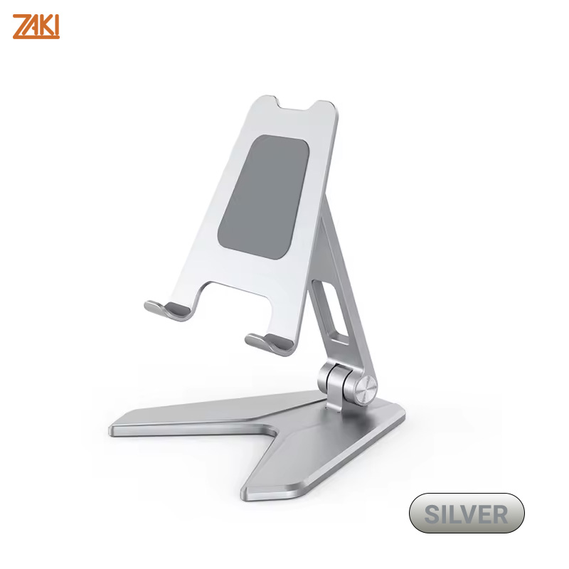 Giá đỡ cho điện thoại/iPad/Tablet hợp kim nhôm xếp gọn Zaki P10 - Hàng Chính Hãng
