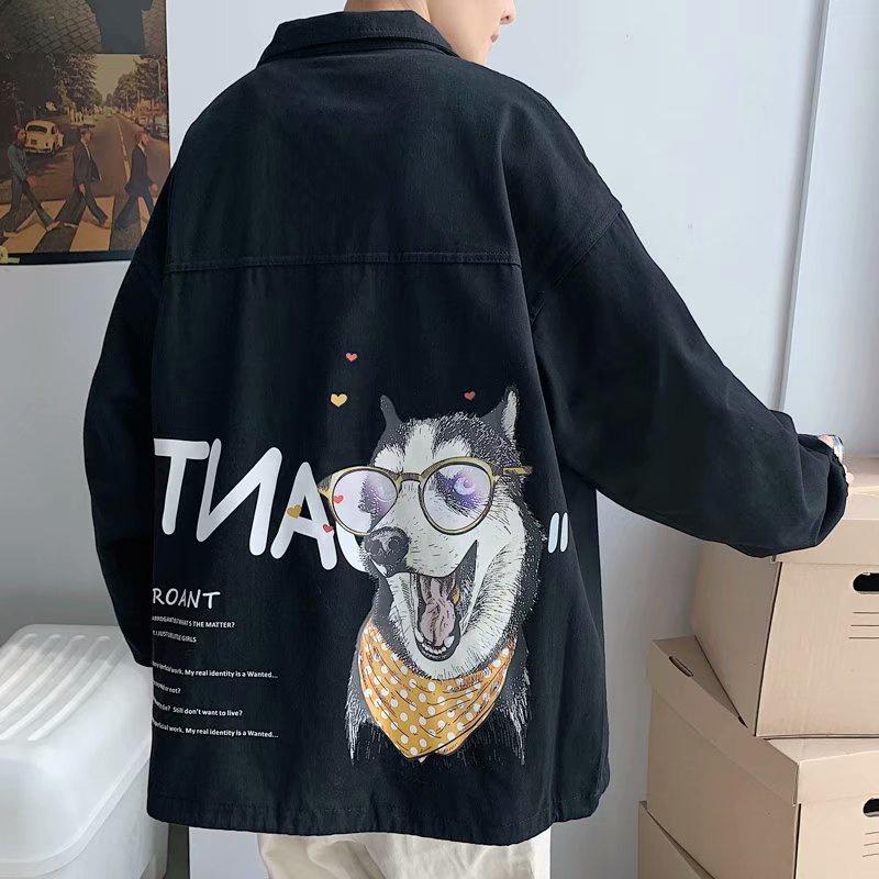 jacket baseball suit spring and autumn new boys' loose large casual coat trend fashion brand men's autumn thin upper jacket men's and women's lovers' casual jacket