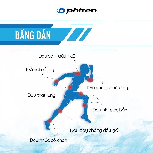 Băng Dán Giảm Đau Tiện Lợi Phiten Titanium Power