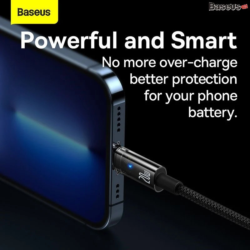 Cáp Sạc nhanh Tự Ngắt Gen2 Baseus Explorer Series cho iPhone - Hàng Nhập Khẩu