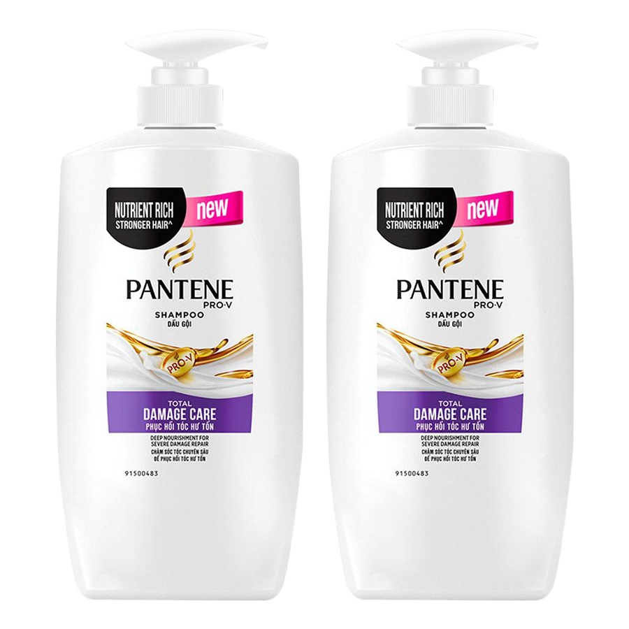 Combo 2 Dầu Gội PANTENE Chăm Sóc Hư Tổn 900g/900ml