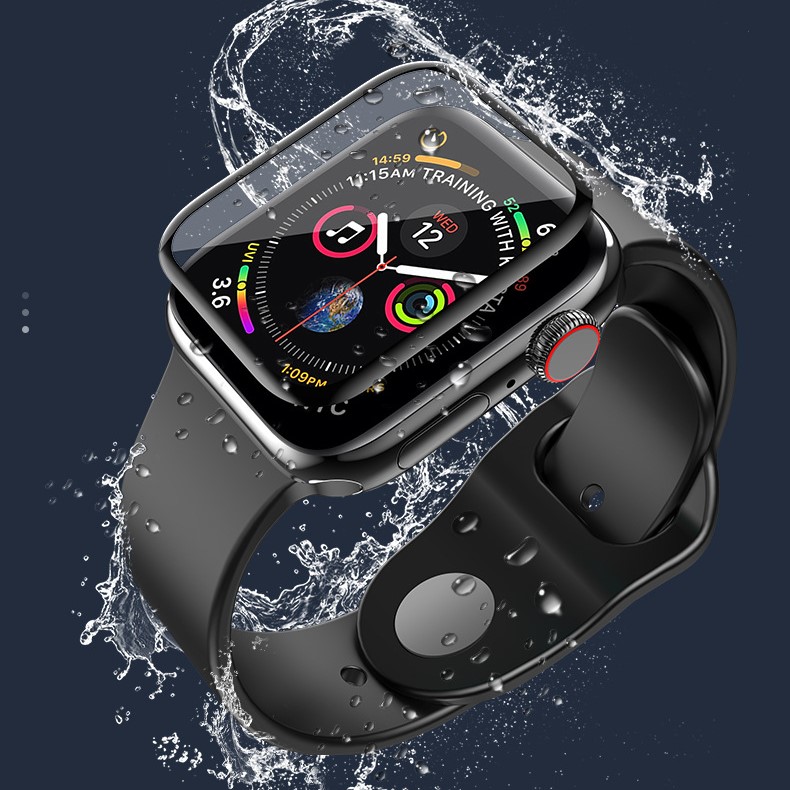 Miếng dán cường lực Hoco Full 3D cho Apple Watch Series 6 / Apple Watch SE/ Series 5/ 4 (Size 40/44mm) - Hàng Nhập Khẩu