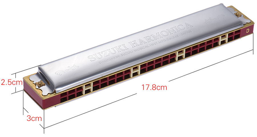 Kèn Harmonica Tremolo Suzuki Study 24