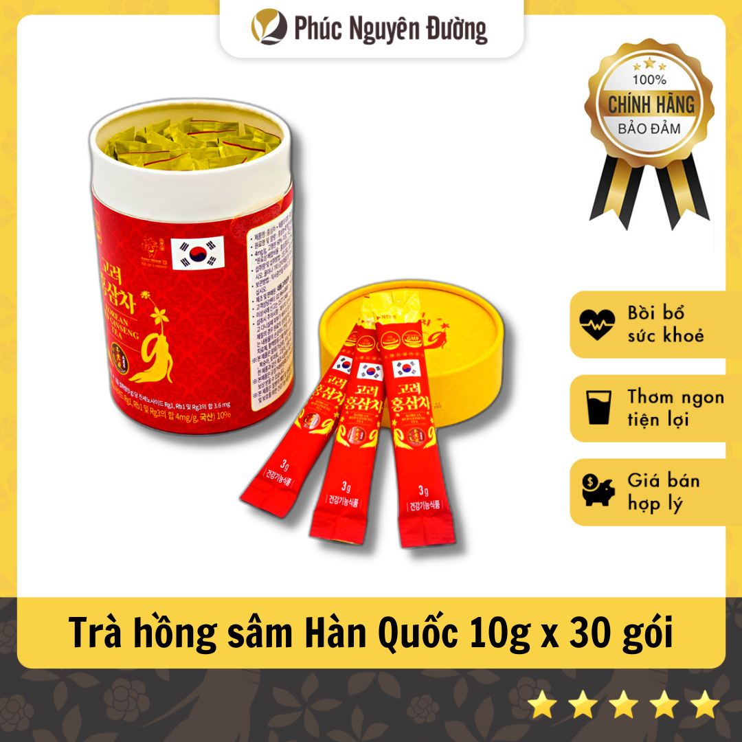 Trà hồng sâm Daedong - Minh mẫn tinh thần, tăng cường miễn dịch, cải thiện mệt mỏi