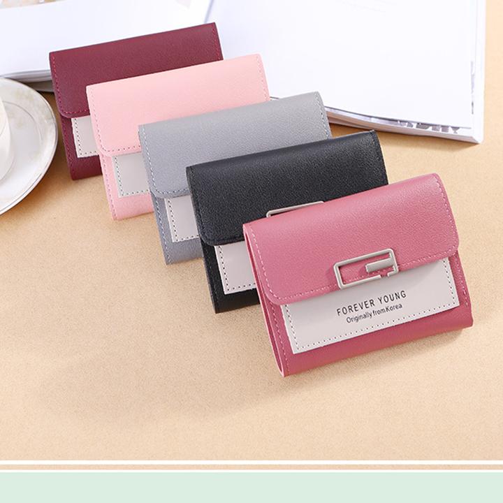 Ví Bóp Ngang Nữ Mini Cầm Tay Vuông Forever Da Pu Cao Cấp Khóa Kéo Chắc Chắn