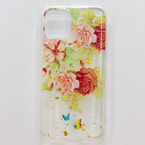 Ốp lưng cho iPhone 11 Pro hiệu i-KURA Bezel Flower Hb1 - Hàng nhập khẩu
