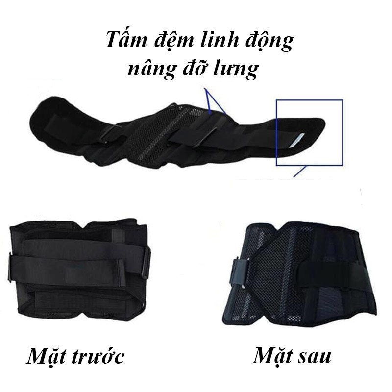 Đai lưng cột sống hỗ trợ thoát vị đĩa đệm dạng lưới cao cấp