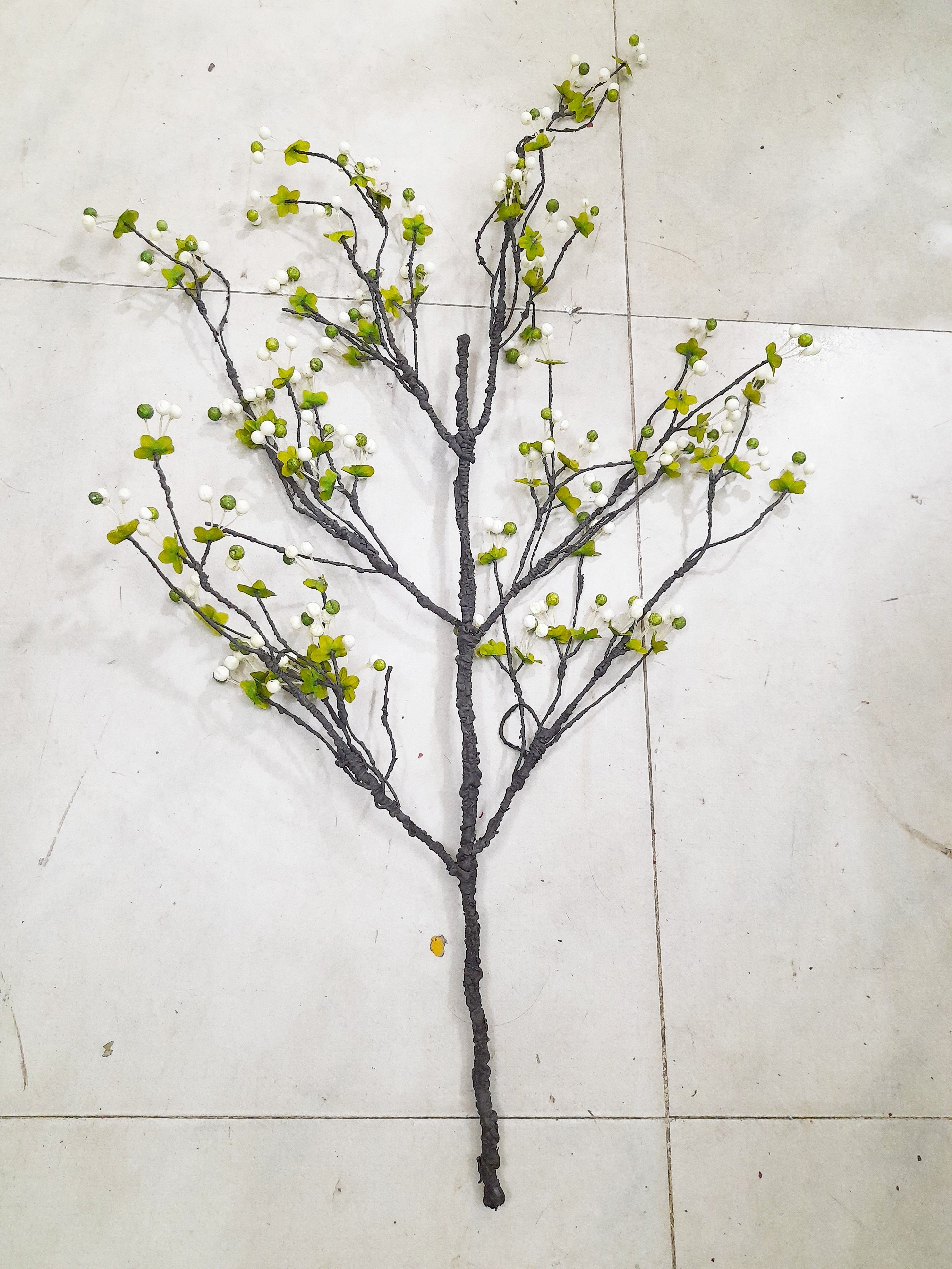 Cành quả cherry tuyết dài 1m trang trí