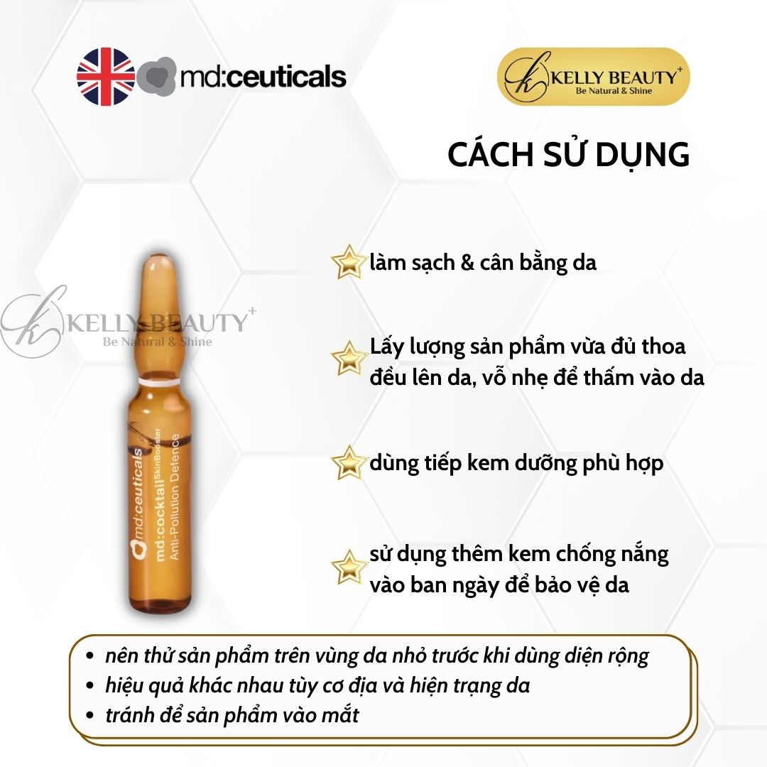 Tinh Chất Phục Hồi Da MD:Cocktail SkinBooster Anti-Pollution Defence - MD:Ceuticals | Kelly Beauty