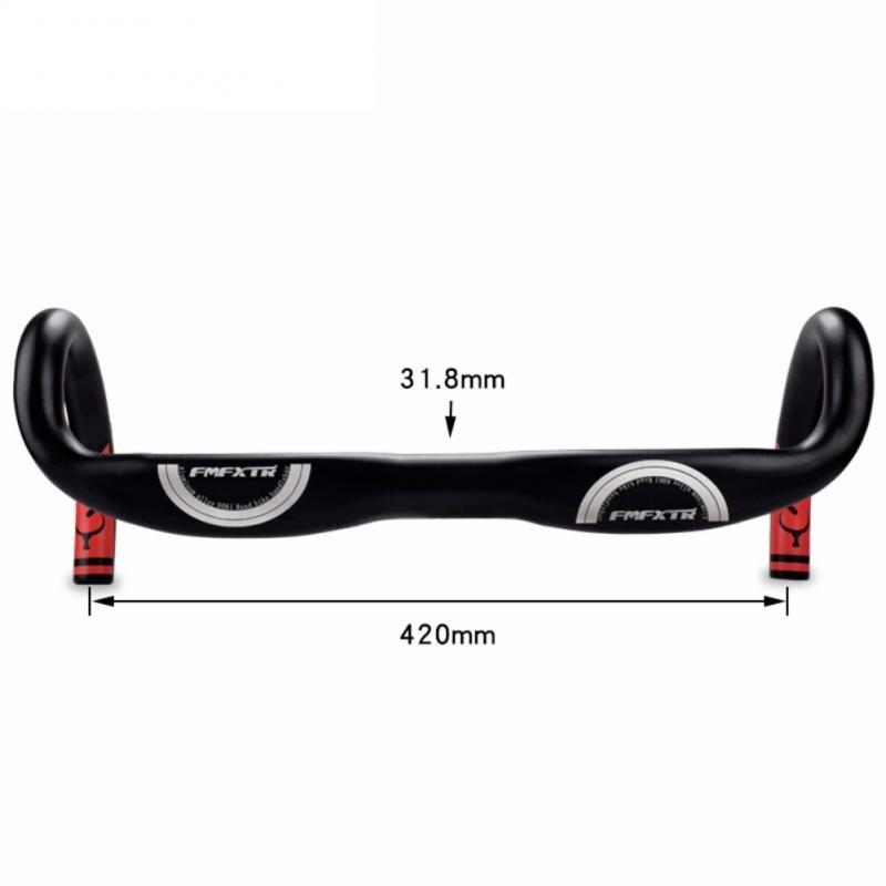 FMFXTR Bike Bent Handlebar Racing Windbreaker MTB Road Bicycle Aluminium Handlebar Folding Deadbike Bent Handlebar Bicycle Parts
