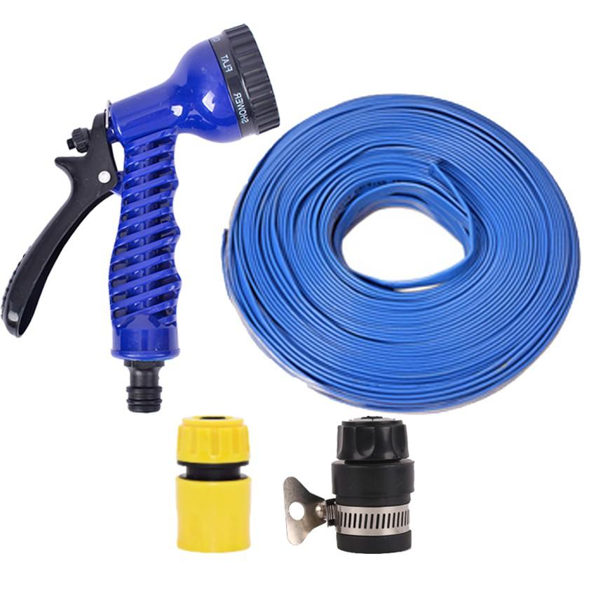 Bộ dây tăng áp 3 lần vòi xịt nước rửa xe, tưới cây loại 15m 206843