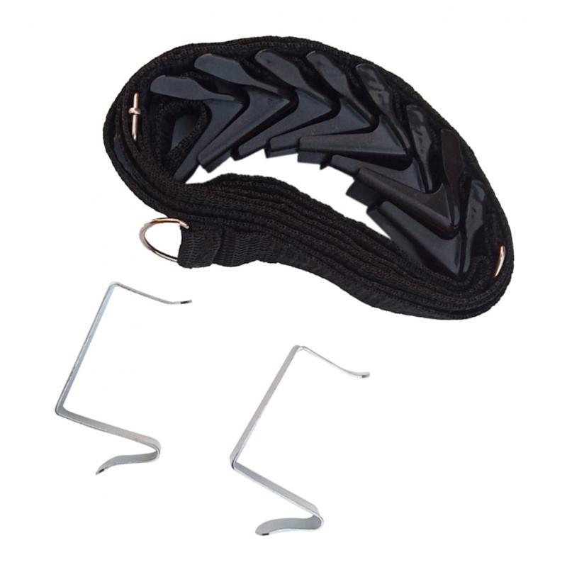 8 Hooks Over Door Hanger Hat Umbrella Rack Organizer Rack Holder Black