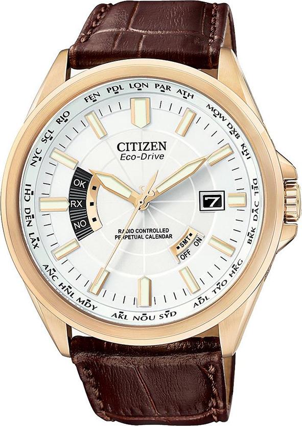 Đồng Hồ Nam Citizen Dây Da CB0018-01A - Mặt Trắng (Sapphire)