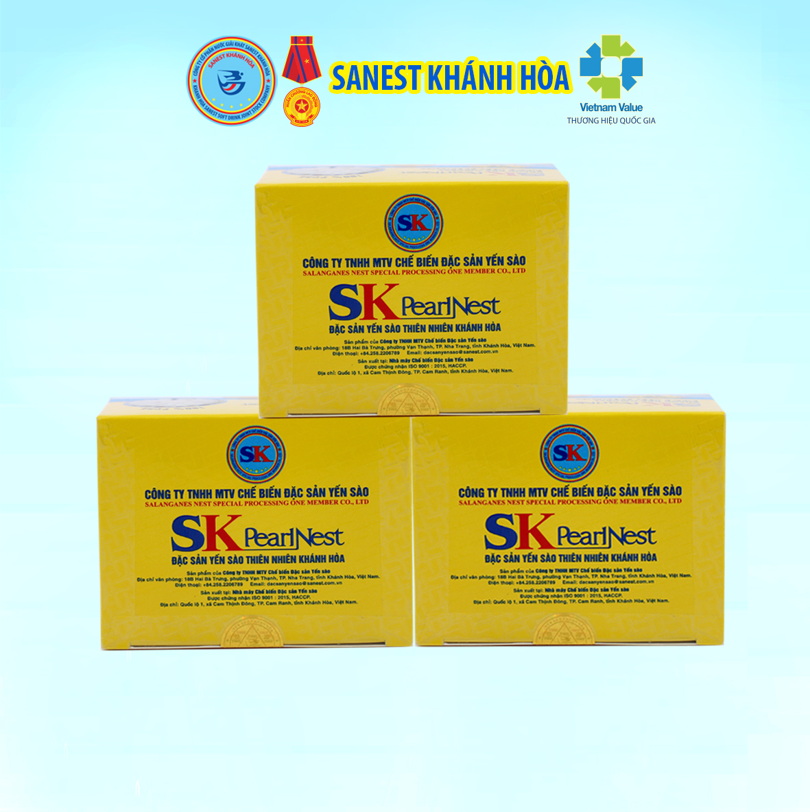 SKPearlNest Khánh Hòa Đặc sản yến sào tinh chế hộp 5g