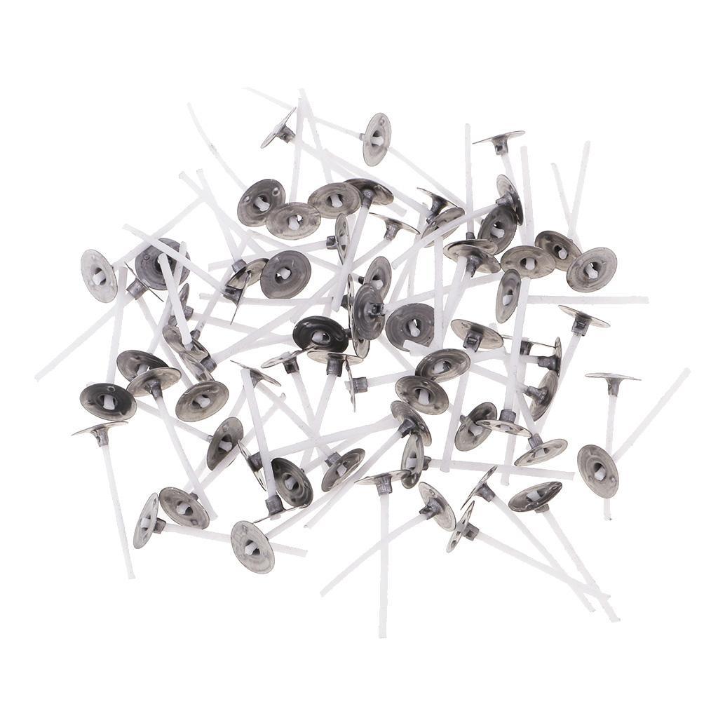 Prettyia 400x Aluminum Tealight Cup Case Candle Wax Box 3cm Candle Wicks