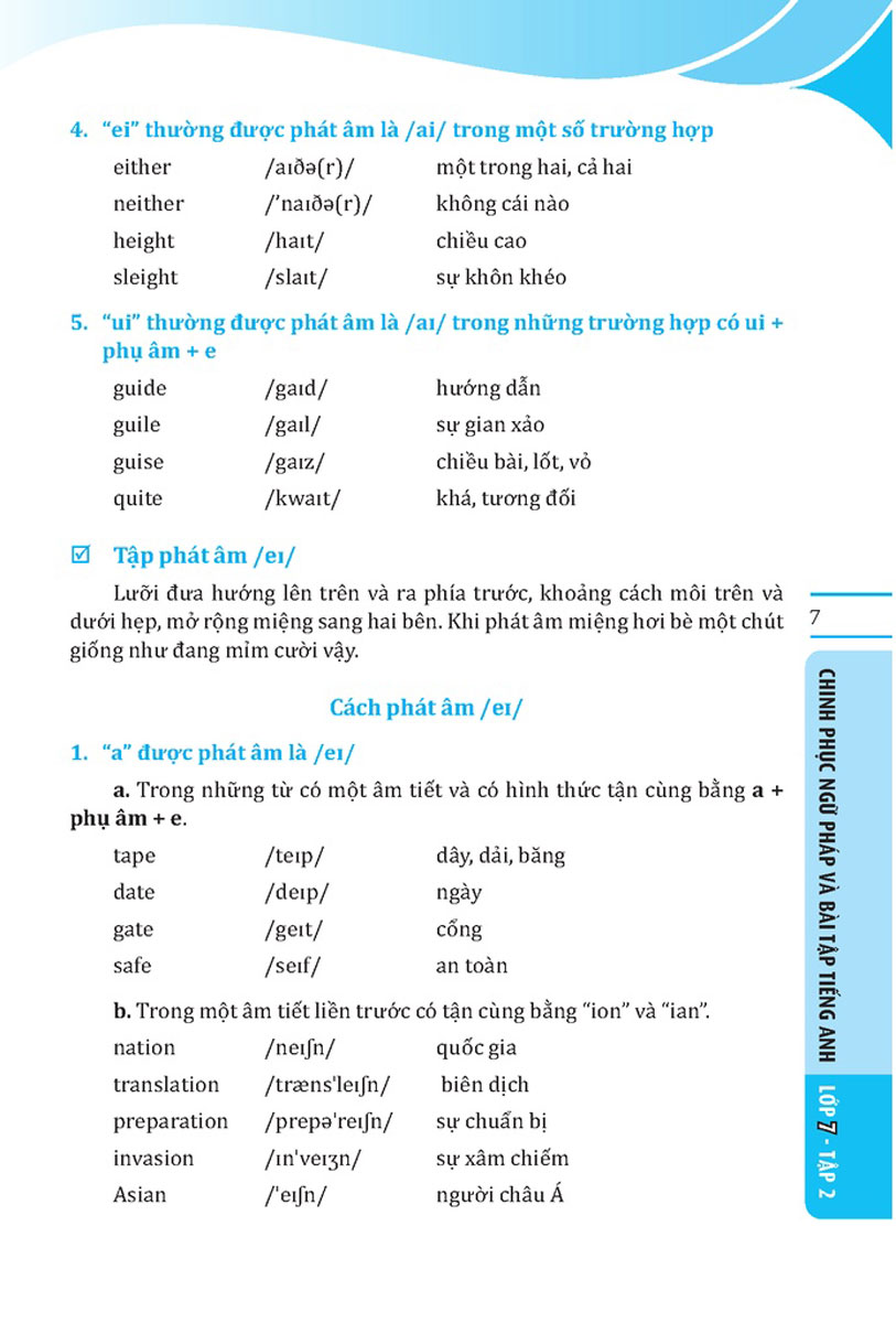 The Langmaster - Chinh Phục Ngữ Pháp Và Bài Tập Tiếng Anh Lớp 7 Tập 2 - Global Success  _MT