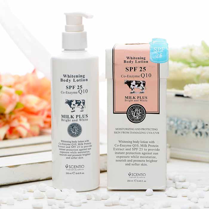 Dưỡng Thể Dưỡng Trắng Và Chống Nắng Toàn Thân Scentio Milk Plus SPF25 250ml