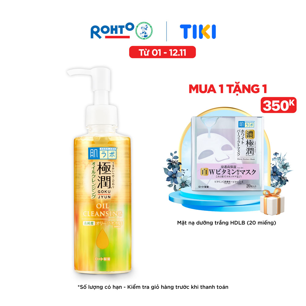 Dầu Tẩy Trang Dưỡng Ẩm Hada Labo Gokujyun Cleansing Oil