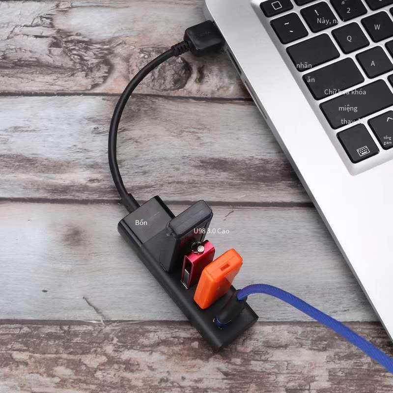 Bộ chia một đến bốn usb2.0hub thuận lợi nhất cắm hàng nhỏ Hub 4 cổng máy tính xách tay mở rộng usb máy tính để bàn