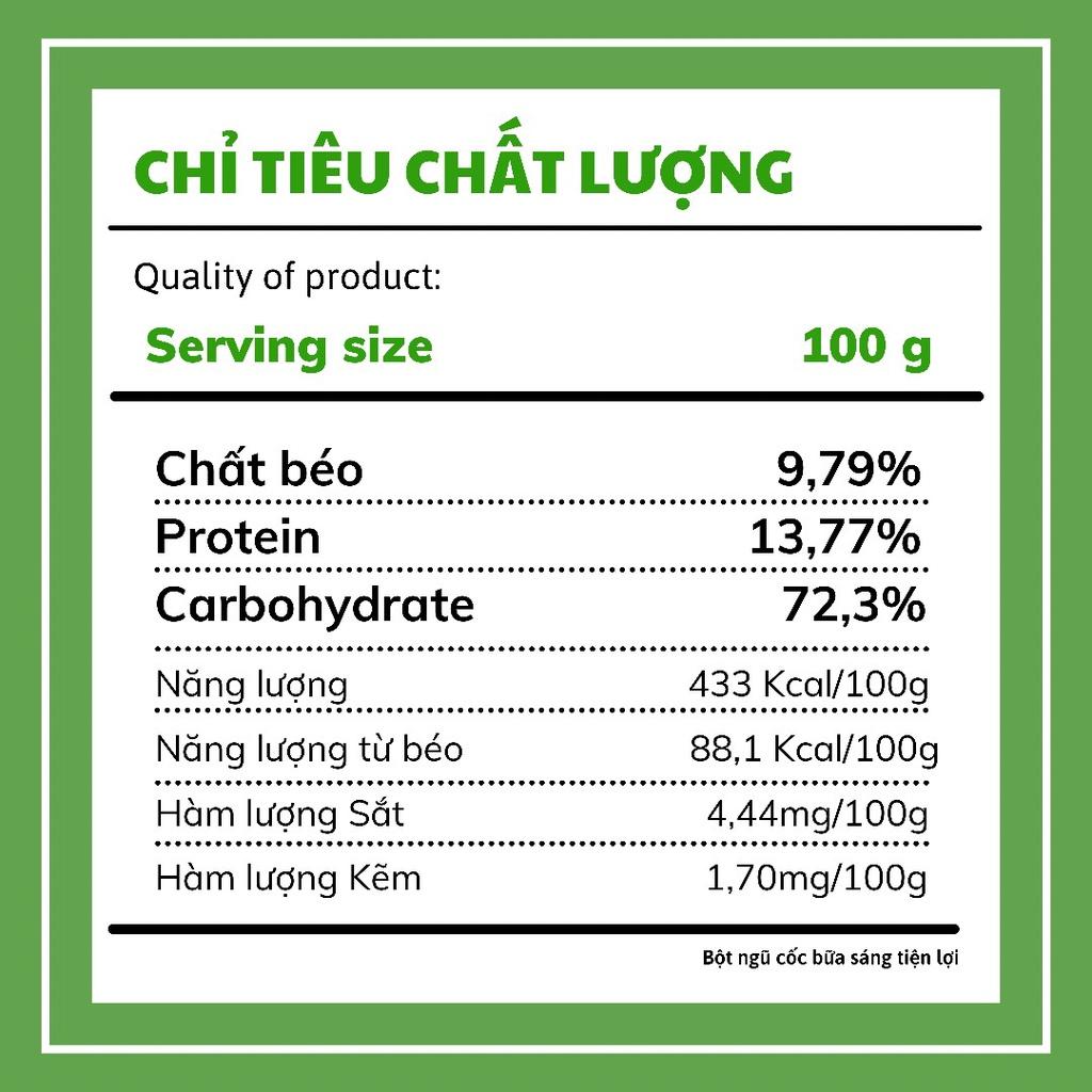 Bột Ngũ Cốc Lolifood Bữa Sáng Tiện Lợi (20 gói x 18g) - Thay Thế Bữa Ăn, Giảm Nguy Cơ Mắc Bệnh Tiểu Đường, Chống Oxy Hóa, Tốt Cho Tim Mạch, Bổ Sung Nội Tiết Tố, Đẹp Da - Thơm Ngon, Dễ Uống - Người Tập Gym và Yoga, Ăn Kiêng, Ăn Chay, Tiểu Đường, Tim Mạch