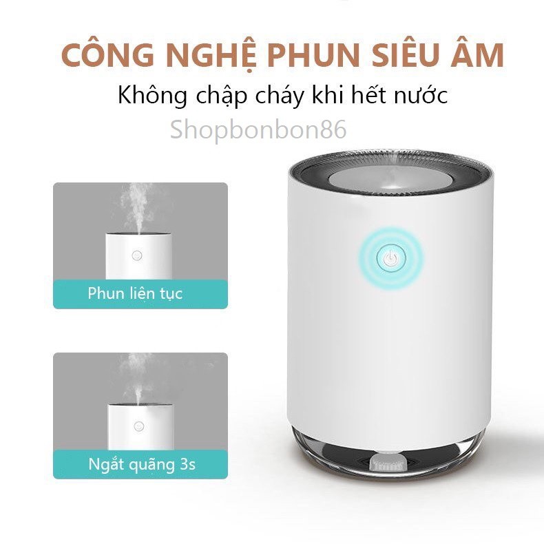 Máy xông tinh dầu phòng ngủ BENZ phun sương tạo ẩm, khuếch tán hương thơm, khử mùi phòng, có đèn led thay đèn ngủ