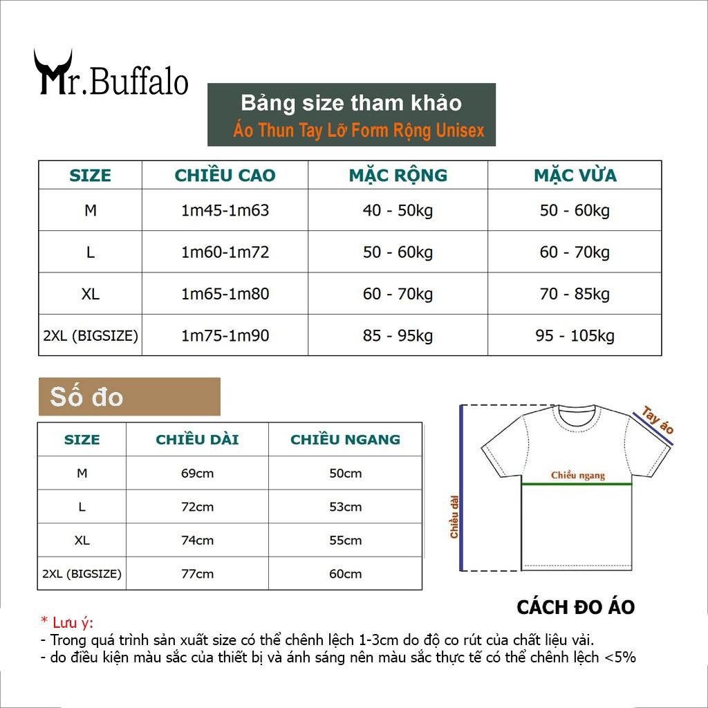 Áo Thun Đôi, Cặp Mr.Buffalo Tshirt Cotton 100% có bigsize Unisex Loca