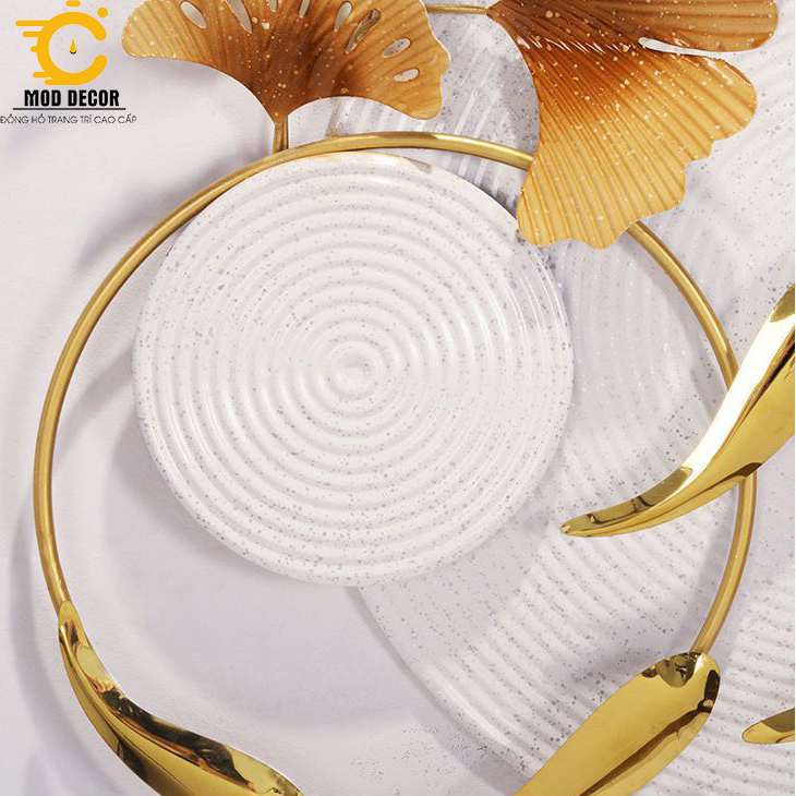 Đồng hồ treo tường trang trí decor đẹp - Mẫu đồng hồ Cá Vàng Tài Lộc Thịnh Vượng - MÃ 2456