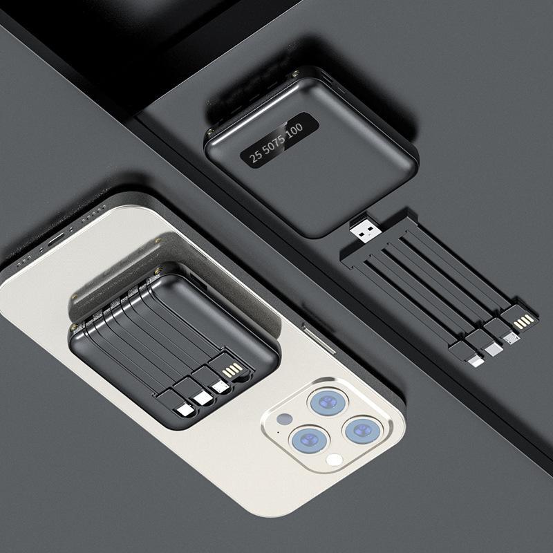 Sạc phong cách mới nhất kho báu mini tiện lợi 20000 mAh sáng tạo dung lượng lớn tháo rời đi kèm tùy chỉnh nguồn điện thoại di động