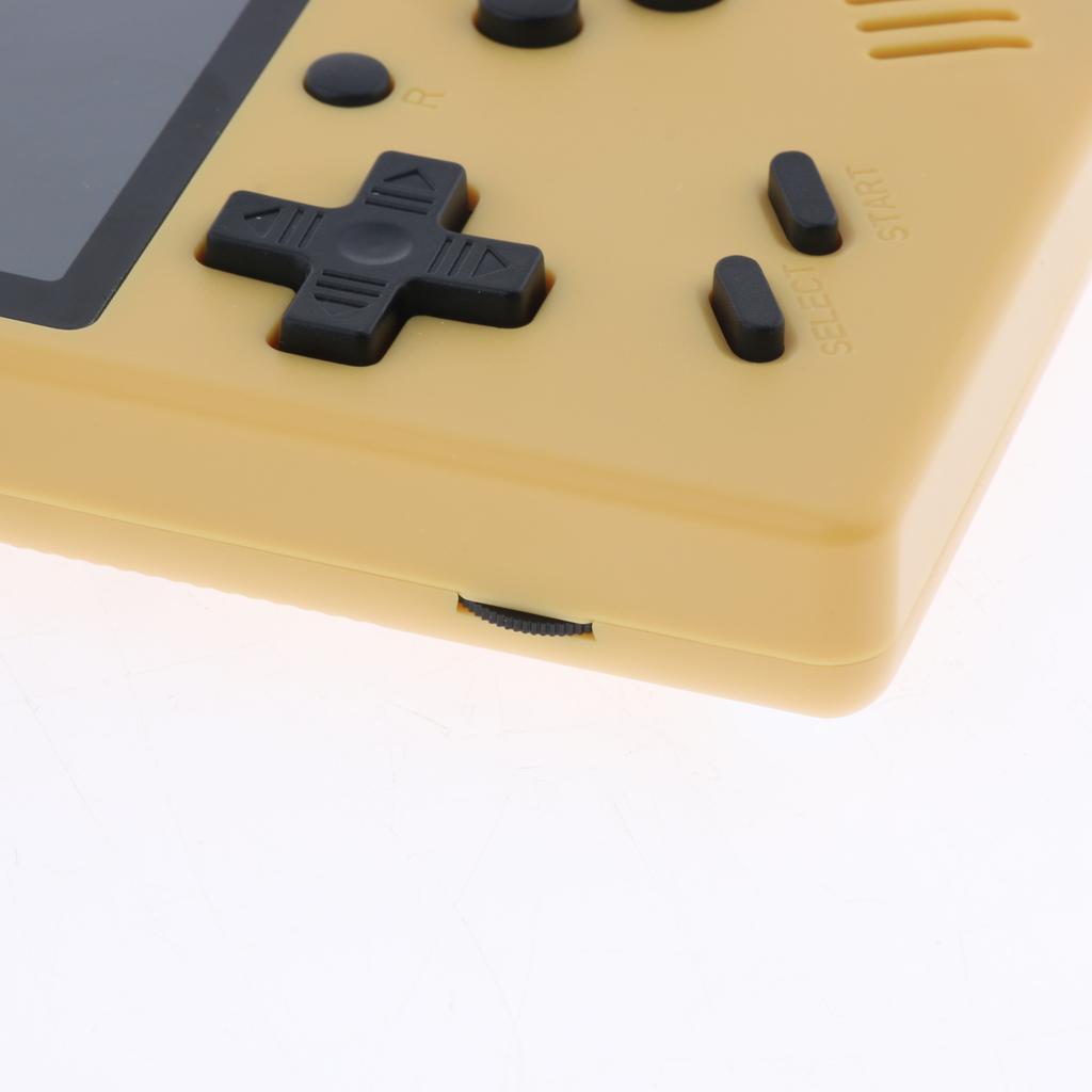 Handheld Game Console, 3 Inch 168 Games Retro FC Game Player Classic Game Console with 1 USB Charge, Birthday Presents Gift for Children Yellow