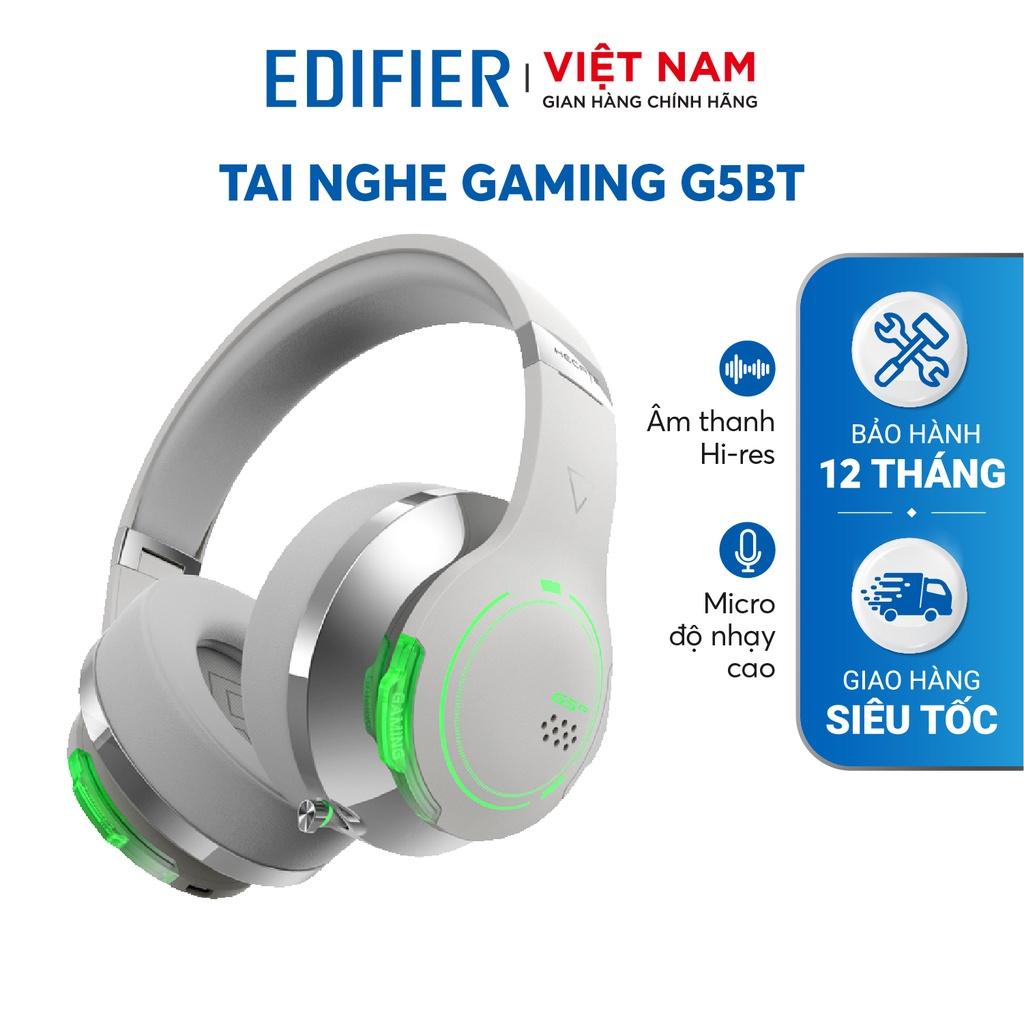 Tai nghe Gaming EDIFIER HECATE G5BT Thời lượng 40h Playtime, Đèn led RGB - Kết nối không dây và có dây - Hàng chính hãng