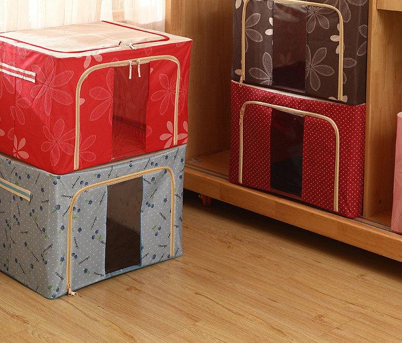 Tủ Đựng Quần Áo Khung Thép Chắc Chắn 50X40X33Cm