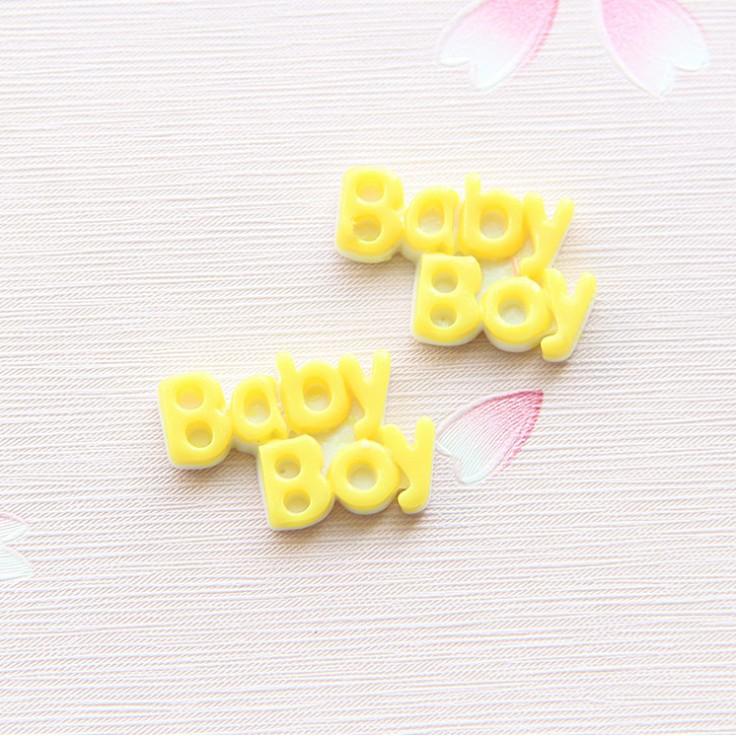 HN * Charm chữ Baby Girl - Baby Boy trang trí vỏ ốp điện thoại, dán Jibbitz, DIY