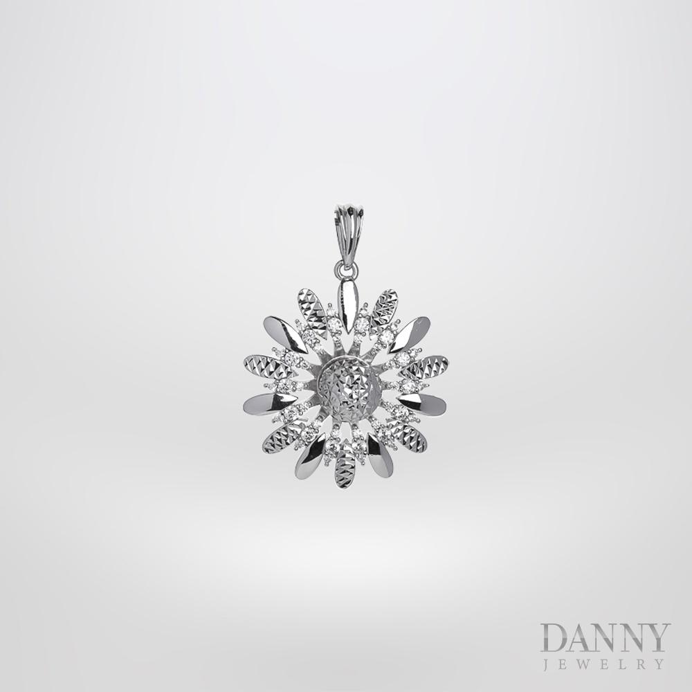 Mặt Dây Chuyền Nữ Bạc 925 Danny Jewelry Xi Bạch Kim DI4GZ004