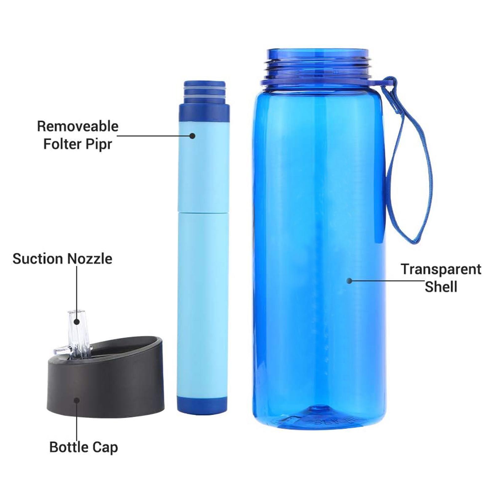 4Stage  Filter Bottle Straw  Camping  Survival