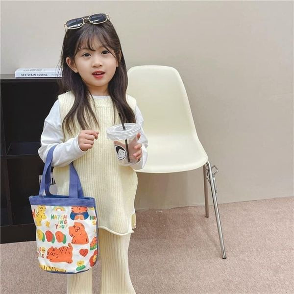 Túi Vải Túi Đựng Hộp Cơm Bento Hình Hổ - Thỏ Độc Đáo - Hàng chính hãng