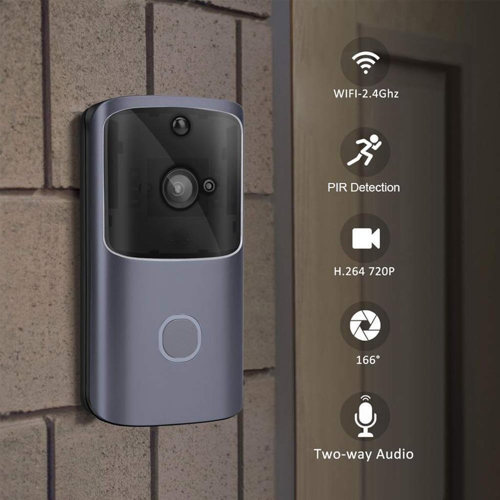 Wireless WiFi Video Doorbell 2-Way Talk Chime Security Bell