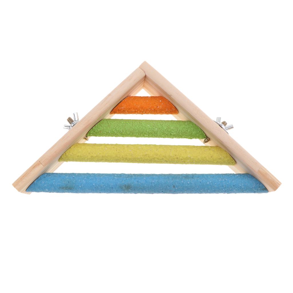 Pet Chinchilla Squirrel Parrot Toy Bird Perch Platform Stand Corner Cage Raw