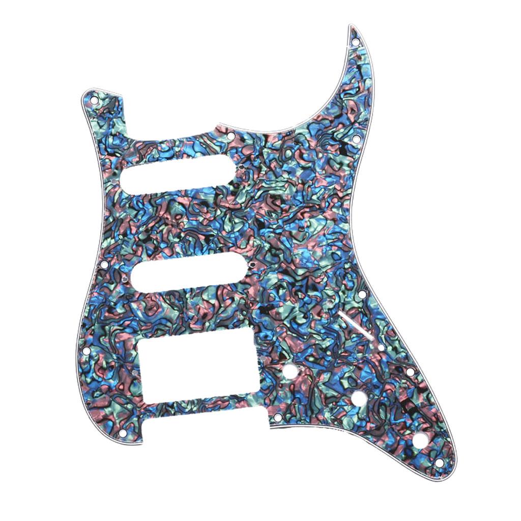 Guitar Pick Guard 3-Ply SSH Scratch Plate Replacement for Strat ST SQ Stratocaster Electric Guitar