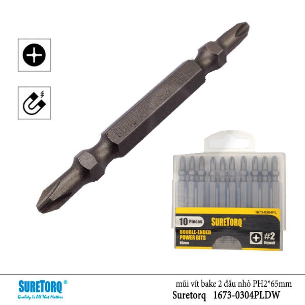MŨI VÍT 2 ĐẦU SURETORQ 1673-0304PLDW