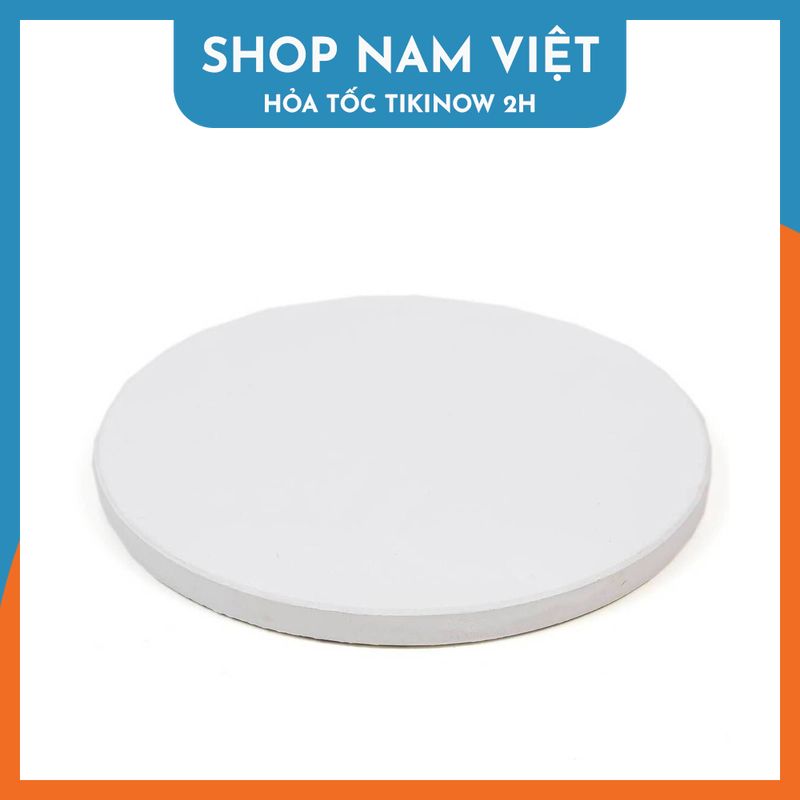 Lót Ly Ceramic Trắng Trơn, Đế Lót Cốc Gốm Sứ Siêu Thấm Hút, Thích Hợp Trang Trí DIY - Chính Hãng NAVIVU