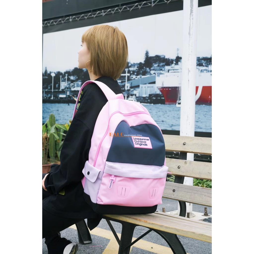 Balo Thời Trang Balo Nữ Học Sinh Sinh Viên Cao Cấp LS100 Loveysummer Màu Hồng