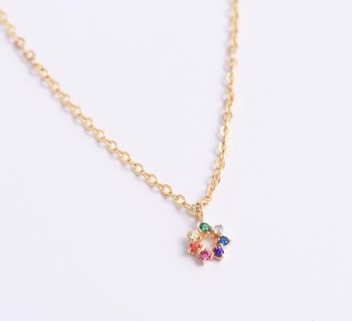Lắc tay bạc cao cấp cầu vồng hoa Gix Jewel LT09